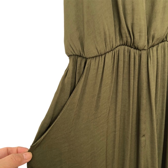 Xhiliration- Olive Green Button Back Jumper - Picture 6 of 8